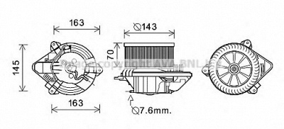 AVA QUALITY COOLING cn8510 -  Электродвигатель, вентиляция салона
